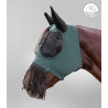 Maschera anti-mosche Waldhausen Puck con frange nasali - Verde pino