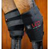 Protettore del garretto Horseware Therapy con luce LED rossa - Nero / nero