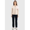 Felpa con zip in maglia Harcour Amelie - Conchiglia