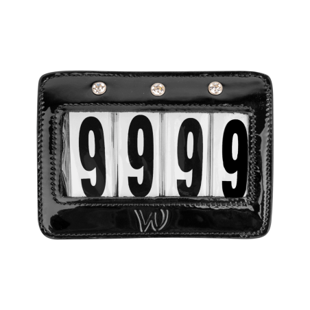 Numeri rettangolari in pelle verniciata Waldhausen