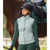 Gilet smanicato trapuntato ibrido ELT Seattle - Verde menta