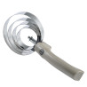 Curry comb metallica rotonda con manico Imperial Riding - Oliva chiaro metallizzato