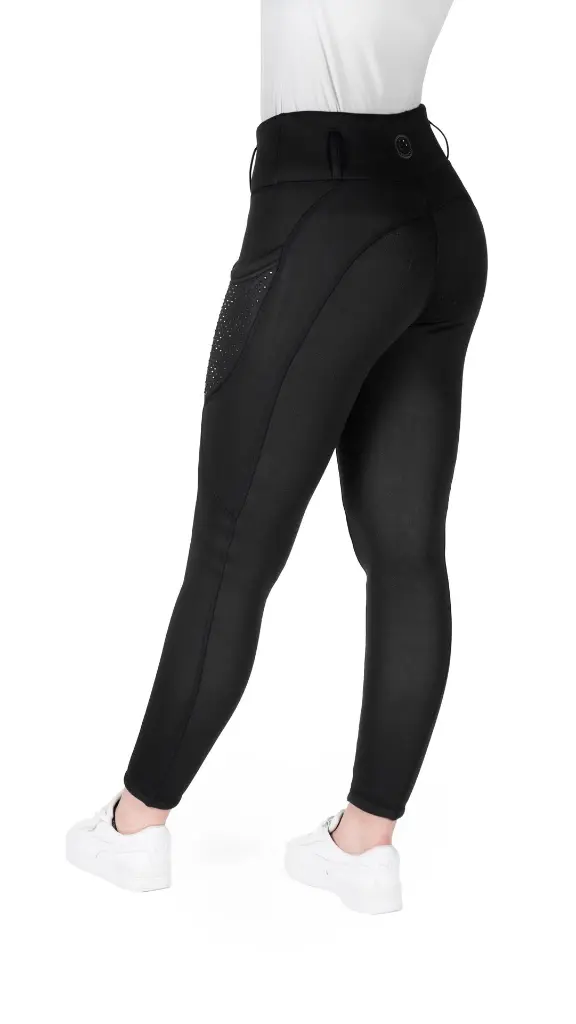 Leggings Equithème Neva Je t’aime bambino Nero