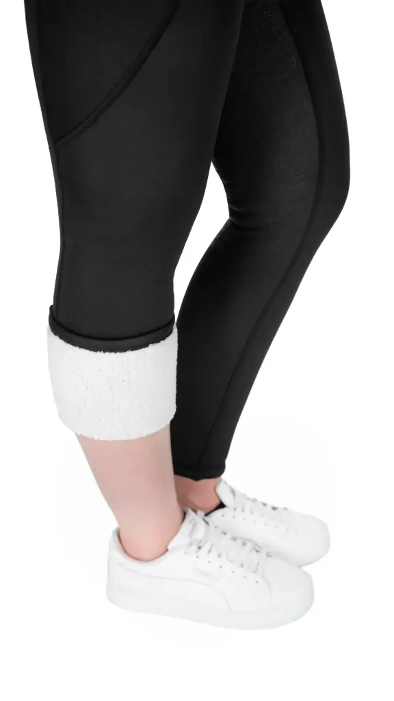 Leggings Equithème Neva Je t’aime bambino Nero