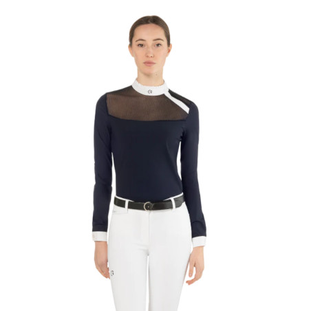 Polo da concorso Nina Ego7 a maniche lunghe da donna
