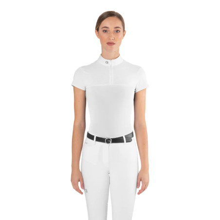 Polo da concorso in mesh Ego7 a maniche corte da donna