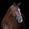 Briglia Imperial Riding con capezzina combinata ergonomica bassa - Nero