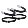 Speroni per bambini Imperial Riding Basic 15 mm con rivestimento in silicone - Argento