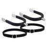 Speroni da uomo Imperial Riding Basic 20 mm con rivestimento in silicone - Argento