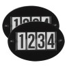 Numero di gara Imperial Riding Basic con spilla rapida in confezione da 2 - Nero