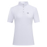 Polo da gara a maniche corte Imperial Riding Basic donna - Bianco