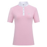 Polo da concorso maniche corte Imperial Riding Basic glam donna - Zucchero filato