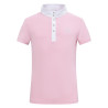Polo da competizione a maniche corte Imperial Riding Basic glam Kids - Zucchero filato