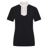 Polo da concorso a maniche corte Imperial Riding Shine da donna - Nero