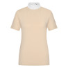 Polo da gara a maniche corte Imperial Riding Shines donna - Grigio / sabbia