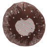 Retina per capelli fini con strass Imperial Riding - Marrone scuro
