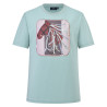 T-shirt a maniche corte HV Polo Jutta donna - Cielo acqua
