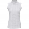 Polo Diamantina senza maniche da donna Flags & Cup - Bianco