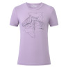 Top a maniche corte Euro-Star Amelia donna - Sambuco