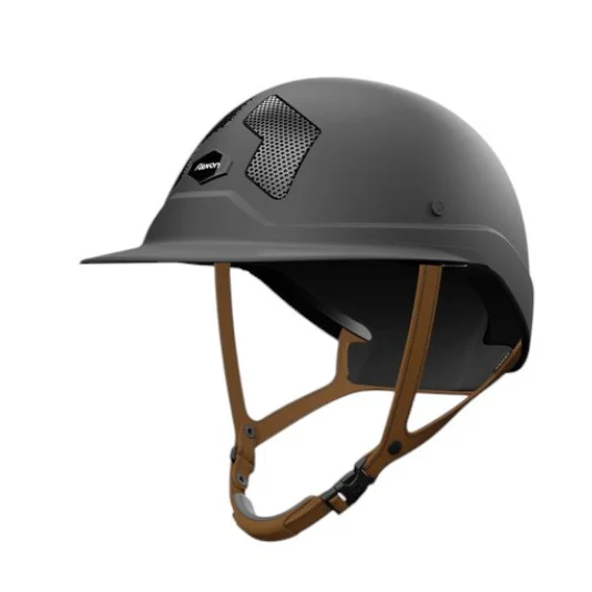 Casco Mips Flex-on Armet nero visiera Unisex Dark sottogola marrone