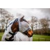Maschera anti-mosche Horseware Mio senza orecchie - Grigio lunare / blu navy