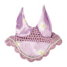 Cuffia anti-mosche Hobby Horsing Print HKM - Viola con margherita
