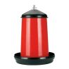 Mangiatoia con coperchio Kerbl Hobbyfarming - Rosso / nero