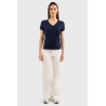 T-shirt Harcour Aquila maniche corte donna France - Marina