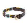 Cintura Shires Drover Skinny Polo - Giallo / verde / viola