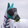Maschera anti-mosche Shires FlyGuard Pro Deluxe con orecchie e naso - Verde