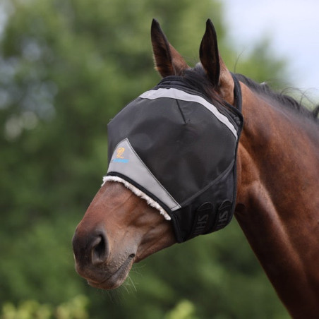 Maschera antimosche Shires FlyGuard Pro in rete fine senza orecchie