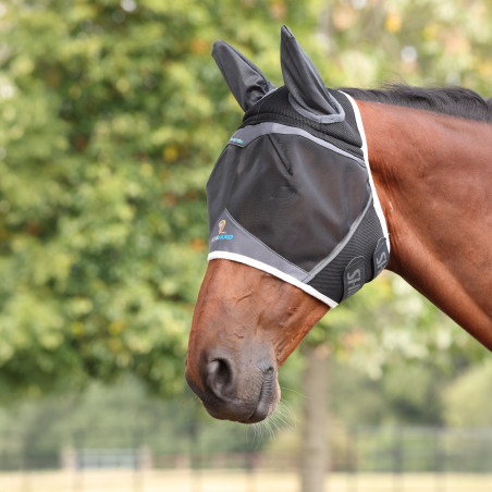 Maschera antimosche Shires FlyGuard Pro Air Motion con orecchie