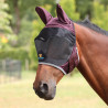 Maschera antimosche Shires FlyGuard Pro Deluxe con orecchie - Ciliegia nera