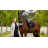 Sottosella da dressage LeMieux Square in tessuto mesh Air-Tek - Nero