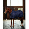 Coperta da box Weatherbeeta ComFiTec PP Channel 220 g con collo staccabile - Blu marino / antracite