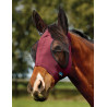 Maschera anti-mosche Weatherbeeta ComFiTec Deluxe Stretch con orecchie - Bordeaux / nero