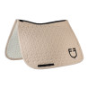 Sottosella da dressage Equestro trapuntato a cubetti - Tan Oxford