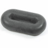 Arresto per martingala in silicone Shires - Nero