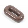 Arresto per martingala in silicone Shires - Marrone