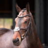 Briglia con capezzina incrociata Elite Shires Velociti Lusso - Avana