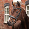 Briglia da dressage con museruola francese Opus 180M Shires Velociti Lusso - Nero
