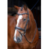 Briglia da dressage con capezzina francese Shires Velociti Rapida - Avana