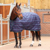 Coperta da scuderia Plus 100 Shires Tempest - Tartan blu navy