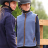 Gilet in pile Core per giovane cavaliere Shires Aubrion - Blu