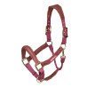 Capezza in pelle imbottita Shires Velociti Lusso - Bordeaux