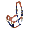 Capezza in pelle imbottita Shires Velociti Lusso - Marina
