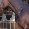 Martingala con anelli Elite Shires Velociti Lusso - Avana