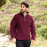 Pile mezza zip Core da uomo Shires Aubrion - Bordeaux