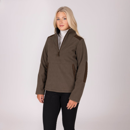 Pile con zip a un quarto Heritage unisex Shires Aubrion
