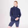 Maglia con zip un quarto React Shires Aubrion - Mezzanotte
